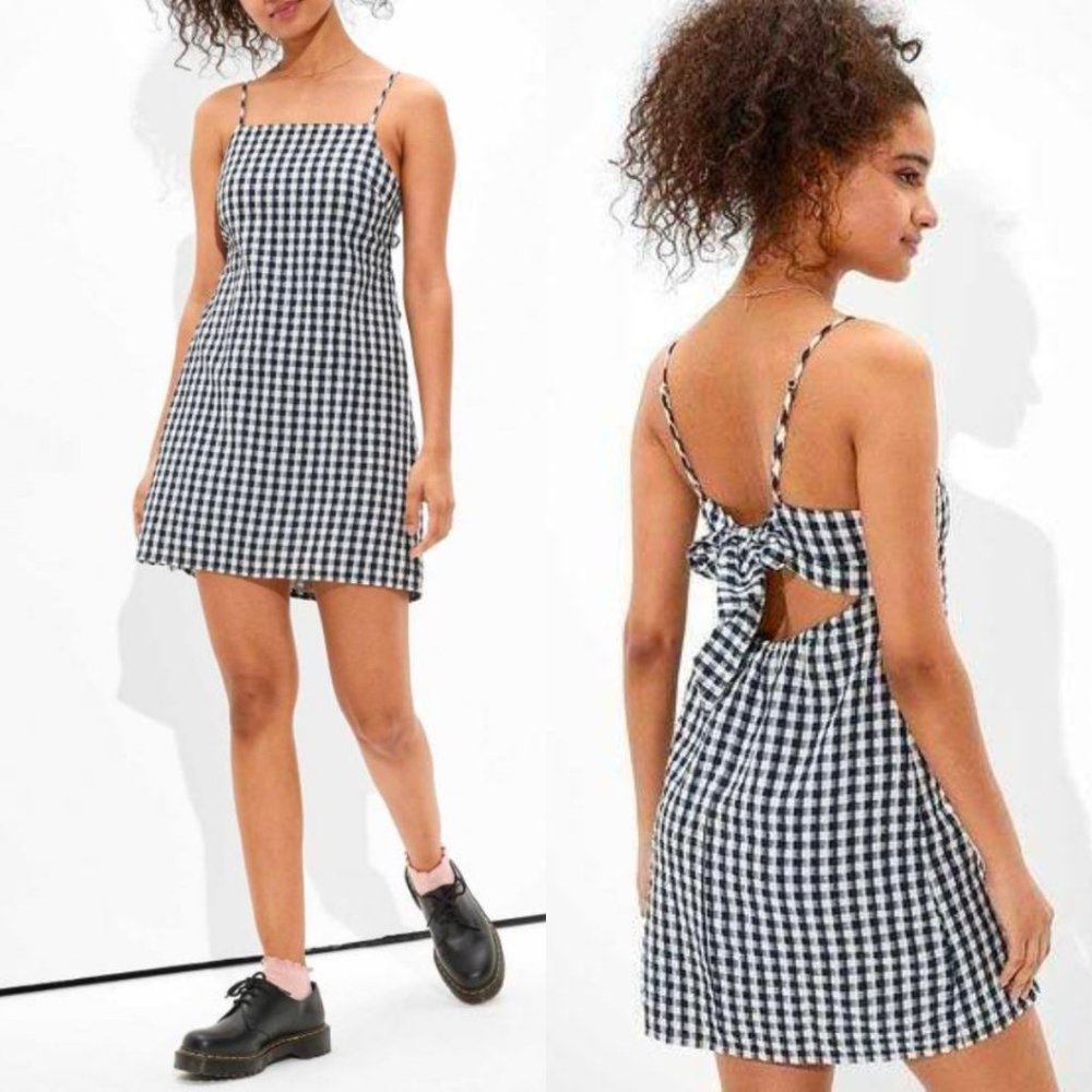 American Eagle Gingham Mini Dress